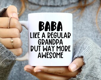 Baba Mug, Baba Grandpa Gifts, Baba Like a Normal Grandpa Cup, Baba Coffee Cup, New Baba Gift, Baba Gift, Grandpa Gift Ideas