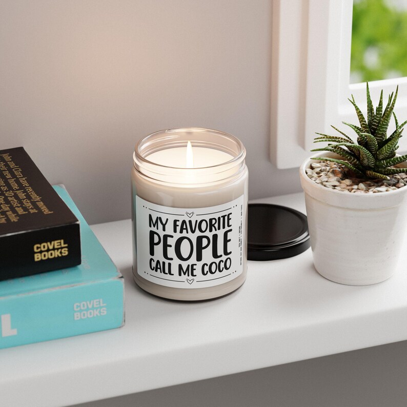 Coco Grandma Gifts, My Favorite People Call Me Coco Candle, Coco Gift, Gift for Grandmothers, Coco Birthday, Mother's Day immagine 5