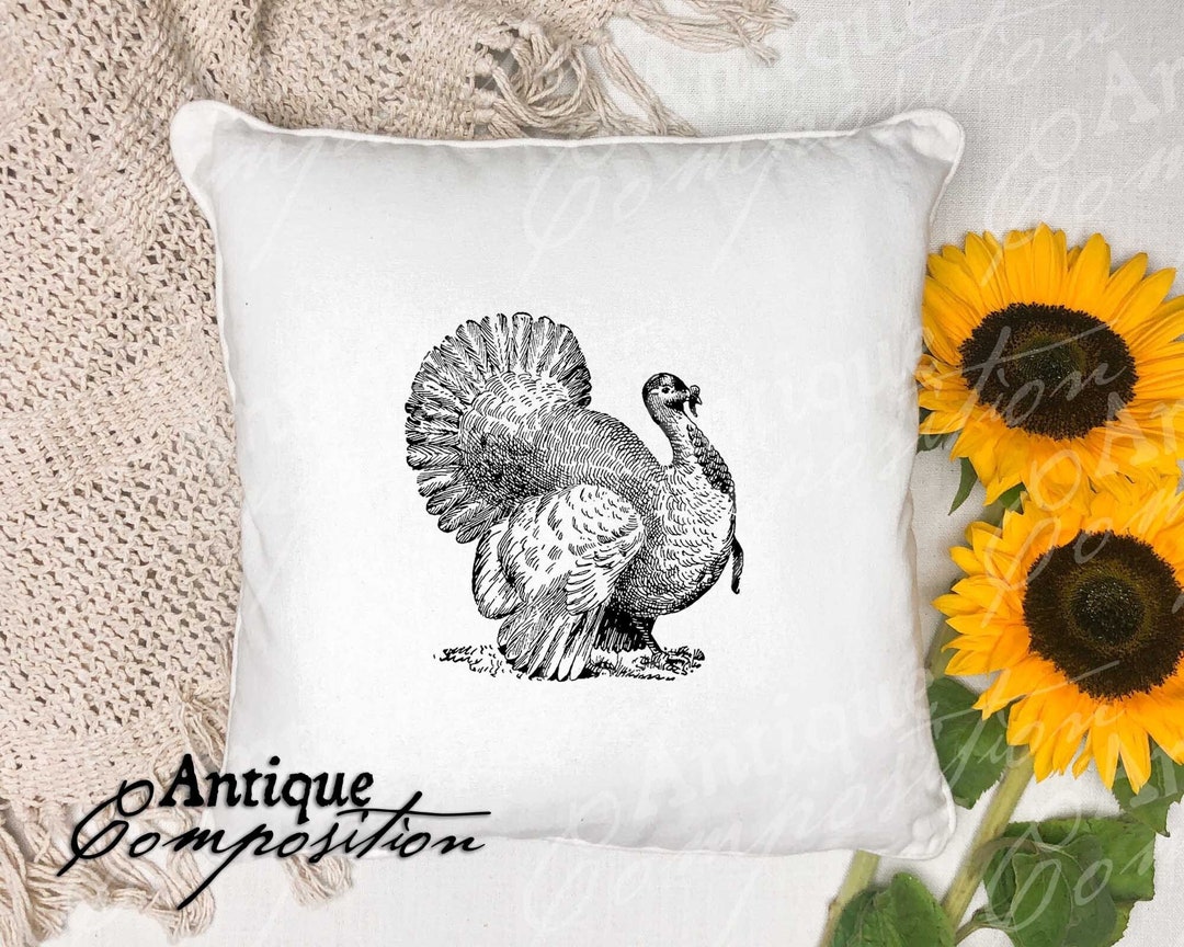 Turkey Clip Art Vintage Holiday Printable Turkey - Etsy