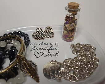 LOVE Intention Feeling Jars for meditation, alter, accessory, spiritual tool,healing,  crystal,Shrines,magic, herbs and crystals