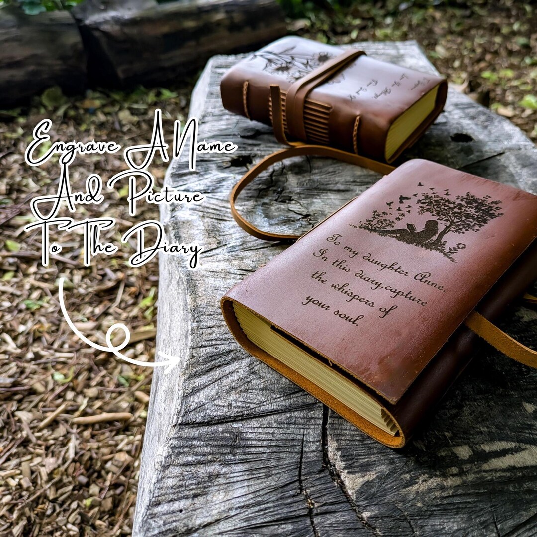 Custom Leather Journal | Vintage Diary | Rustic Writing Notebook | Gift ...
