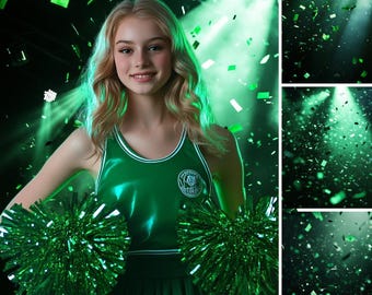 Shine Bright with Colorful Confetti Backgrounds!, Cheerleader Background, Cheer Dance Background, Confetti Backdrop, Party Background, Cheer