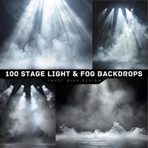 100 fondos de luz y niebla de escenario, escenario, fondo brumoso, fondo de humo Luz de escenario, foco, fondo de luz de escenario, fondo de escenario