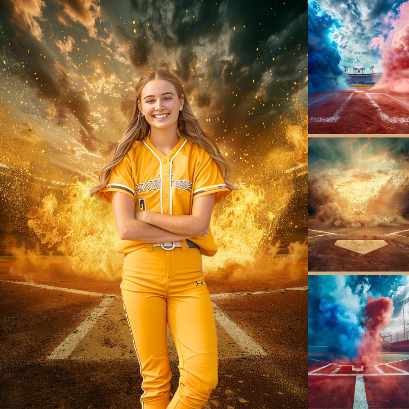 16 Softball Color Explosion Background , Baseball Color Explosion ...