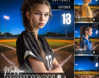 Softball Canva Template, Softball Poster, Softball Bacground, Canva Template, Softball Backgrounds, Baseball Poster, Baseball Backgrounds