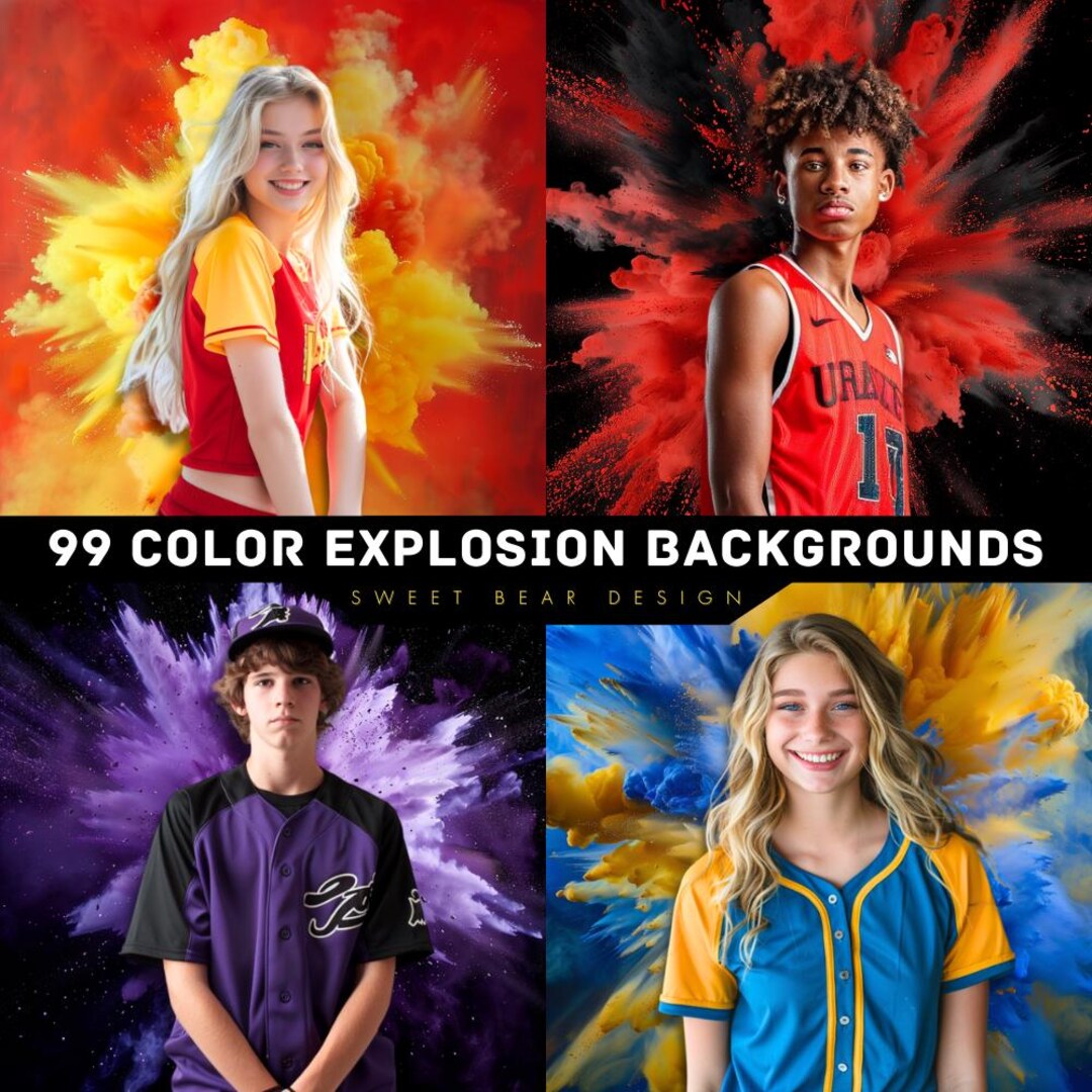 99 Color Explosion Background, Baseball Background , Softball ...