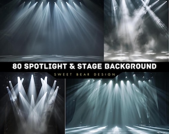 80 Stage Backdrops , Stage Backgrounds , Spotlight fog backdrops , studio backdrops , studio backgrounds , light backdrops , stage light