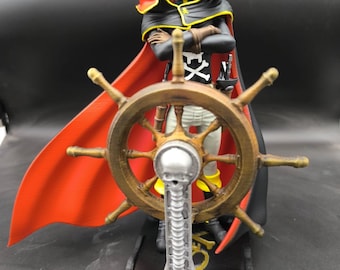 Capitaine Harlock manga anime Space Pirate avec figurine fanart Helm