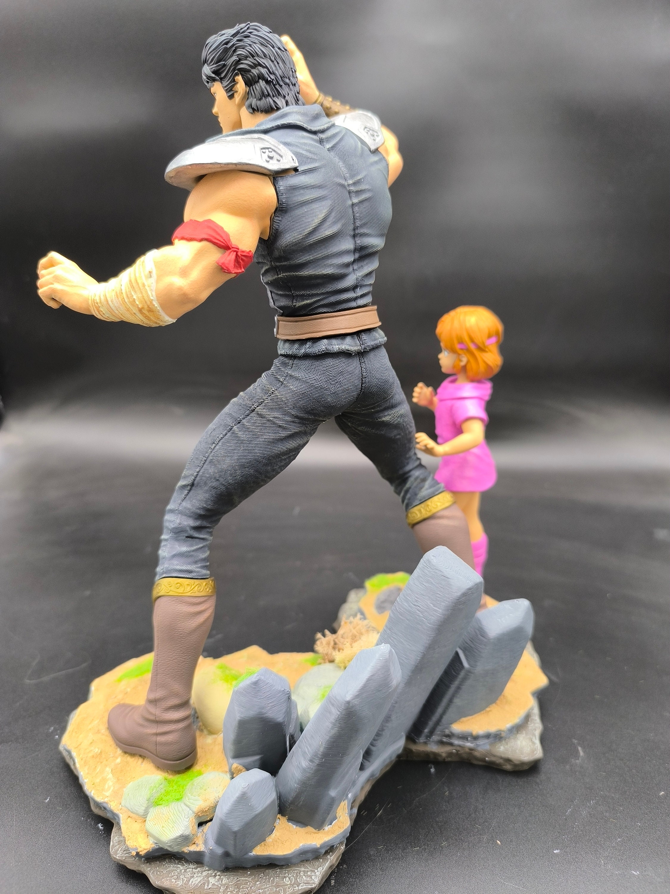 Kenshiro Ken the Warrior With Lynn Hokuto No Ken Fanart Action