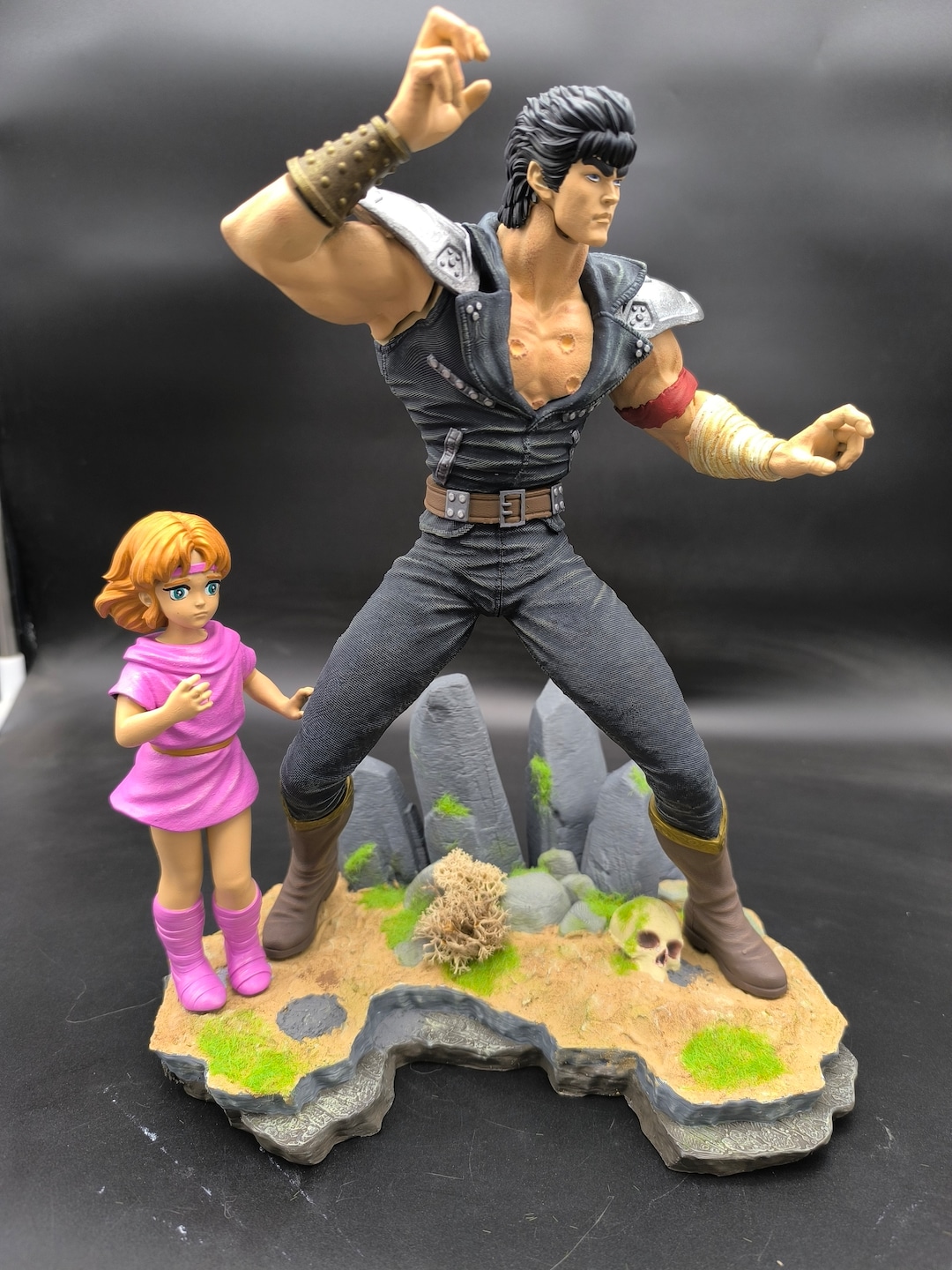 Kenshiro Ken the Warrior With Lynn Hokuto No Ken Fanart Action