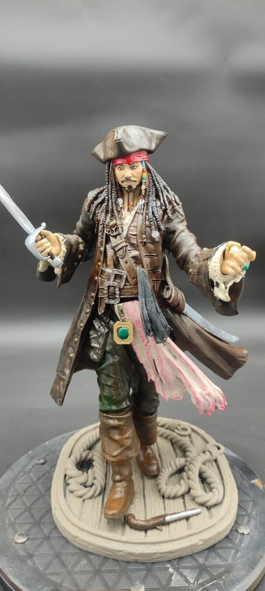 Minifigure, Utensil Statuette / Trophy with Jack Sparrow Voodoo Doll Pattern