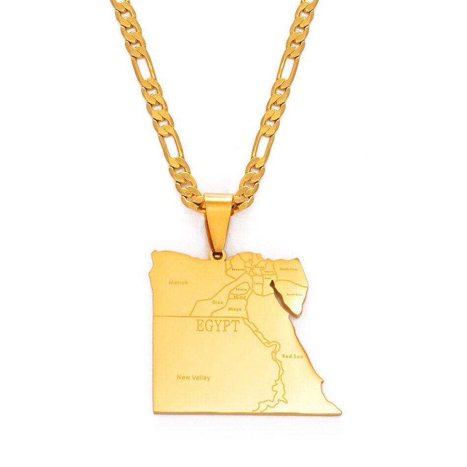 Acedre Africa Map Choker Necklace Crystal Elephant Layered Pendant Necklace  Chains Gold Gothic Egyptian Queen Beach Adjustable Jewelry Dainty Accessory  for Women and Girls price in Saudi Arabia,  Saudi Arabia