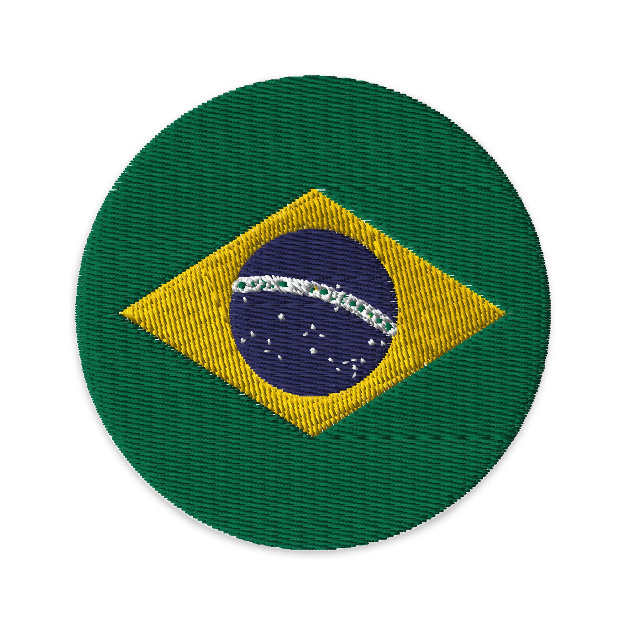 Brazil Flag Patch | Embroidered Iron-on or Sew-on DIY Applique For Vest,  Backpack, Clothing Badge, Bikers, Travel Collectors, Souvenir