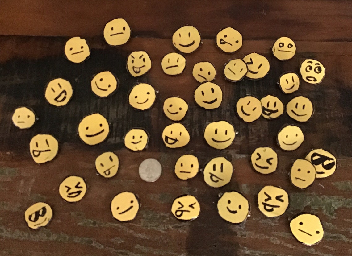 Handmade original smiley face pins Etsy