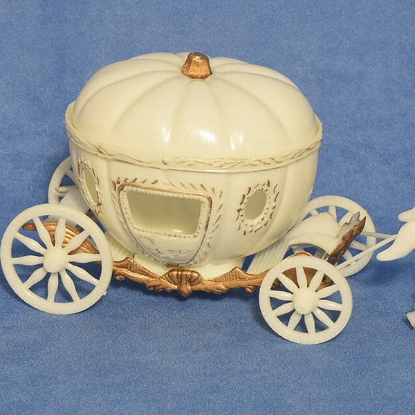 Cinderella Prince Charming Horses & Coach Cake Topper Table Decoration Centerpiece Vintage Theme Decor