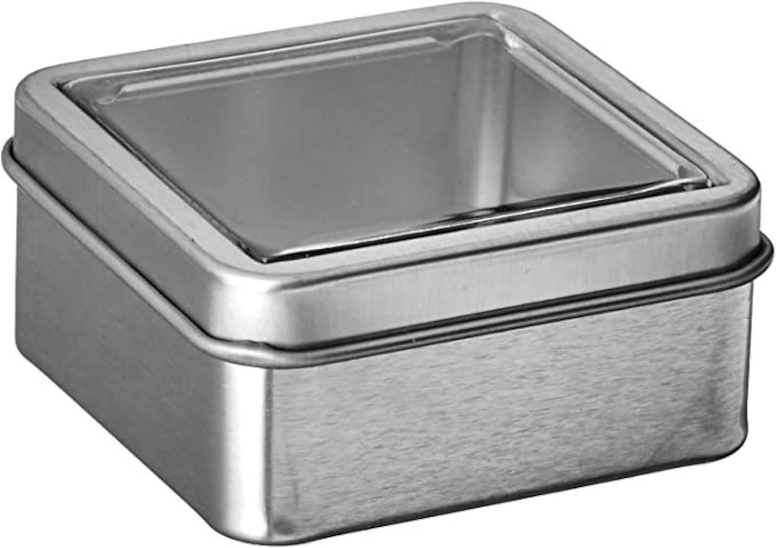 Silver  Clear top Wedding Favor Mint Tin Candy Container Favor Supply  Pack of 12