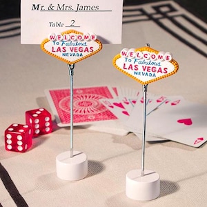 Las Vegas Casino Theme Place Card Holders Wedding Event Decor
