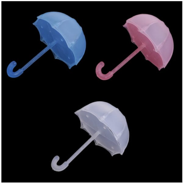 Set of 24 Pieces Frosted Baby Shower Wedding Shower Mini Umbrella Parasol Favor Boxes - 3 Color Choices!