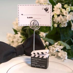 Portatarjetas/fotos estilo tablilla con temática de película de Hollywood