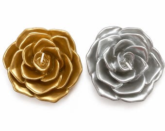 3.75" Rose Floating Candles - 4 Colors Available!