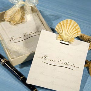 Beach Seashell Magnetic Memo Collection Notepad Wedding Shower Favor