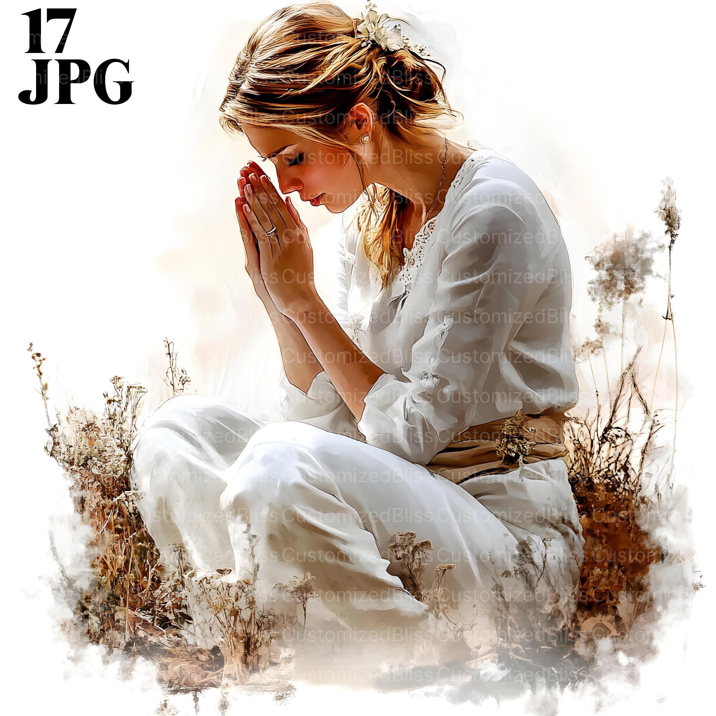 17 Woman Praying Clipart, Christian Prayer, Prayer Clipart, High