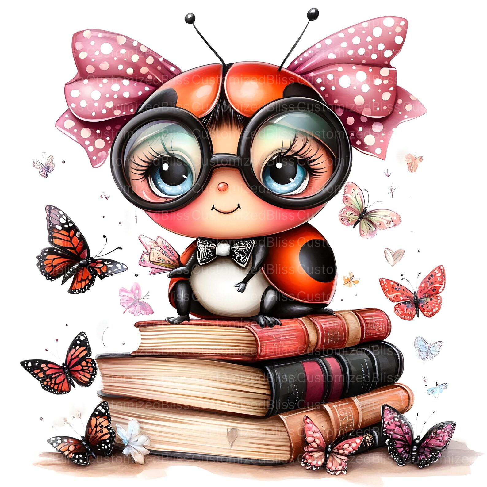 16 Ladybug Clipart, Reading Book Clipart, English Teacher, Library ...