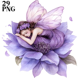 Bundle de cliparts fée de printemps Png, fée de printemps Png, graphiques de fées, fée florale, clipart fée, fée des fleurs, sublimation, usage Commercial