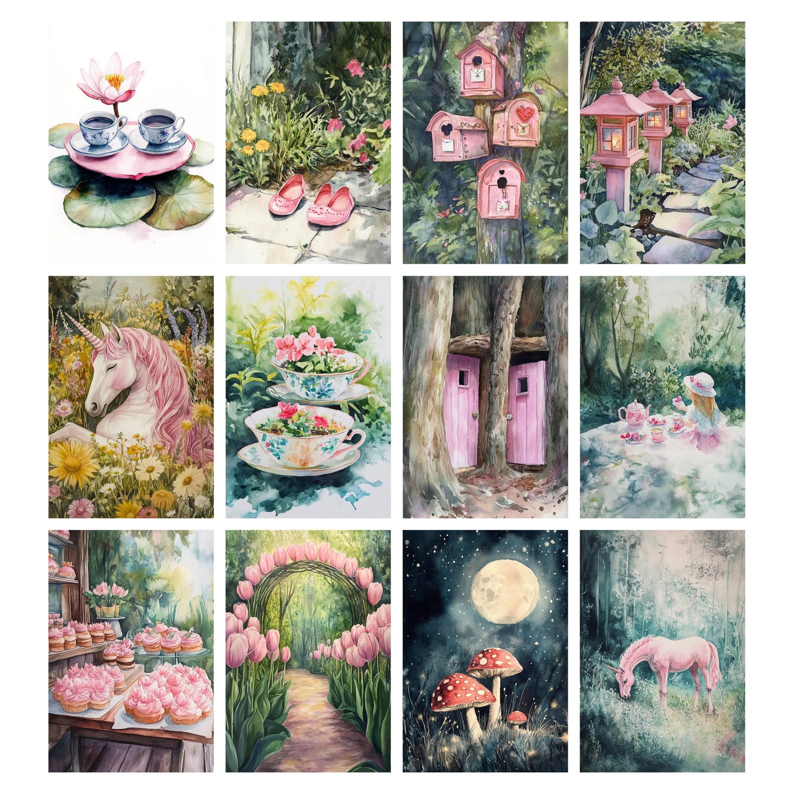 Fairy Garden Junk Journal Pages, Fairy Journal Kit, Spring Ephemera ...