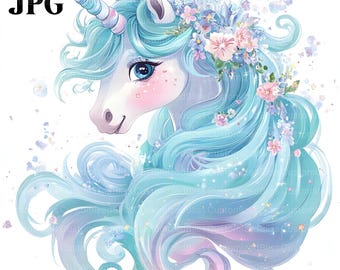 ユニコーン、かわいいレインボーユニコーンのクリップアート、ペガサス