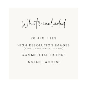May include: What's included: 20 high-resolution JPG files, each measuring 4096 x 4096 pixels at 300 DPI.  This digital download also includes a commercial license and instant access.