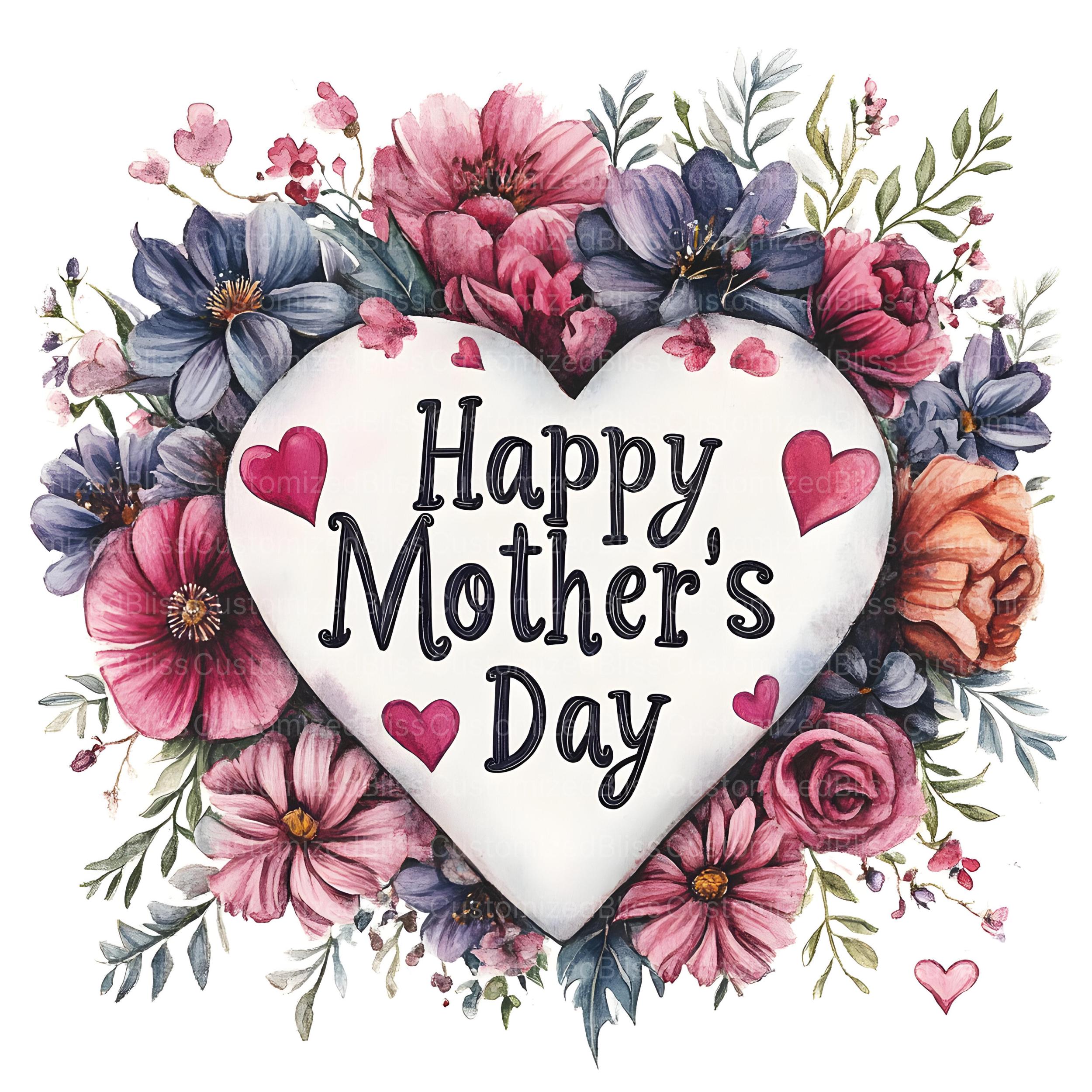11 Happy Mother's Day Clipart, Mother Clipart, Floral, High Quality ...