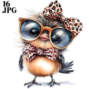 16 cliparts poussin, poulet clipart, bébé animal de la ferme, clipart oiseau, clipart noeud, JPG haute qualité, journal indésirable, créations en papier téléchargement numérique