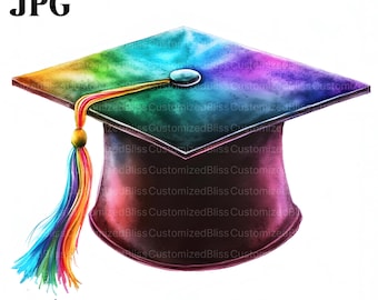 17 Graduation Hat Clipart, Celebratory Graduation Hat Clipart Bundle, Education Clipart, High Quality JPGs, Digital Download, Paper Craft