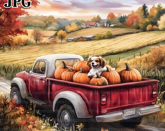 14 Vintage Autumn Farm Clipart, Watercolor Dog Clipart, High Quality JPGs, Watercolor Clipart, Junk Journal, Digital Download, Paper Craft