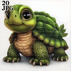 20 Clipart tortue mignon, tortue Clipart, Clipart Animal, JPG de haute qualité, des cliparts aquarelle, Junk Journal, téléchargement numérique, créations en papier