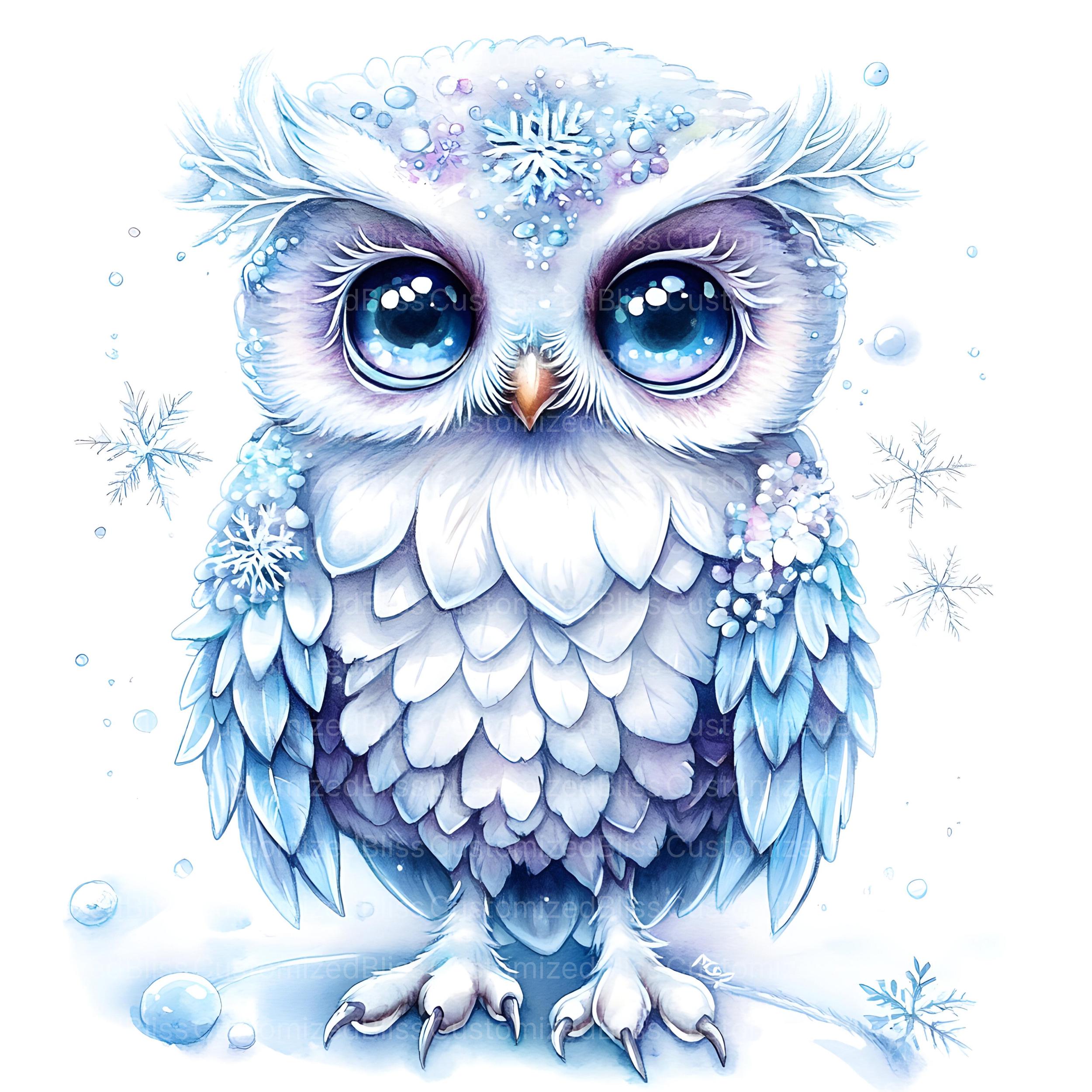 16 Winter Owl Clipart Bundle, Cute Owl, Christmas Owl, Colorful Owls ...