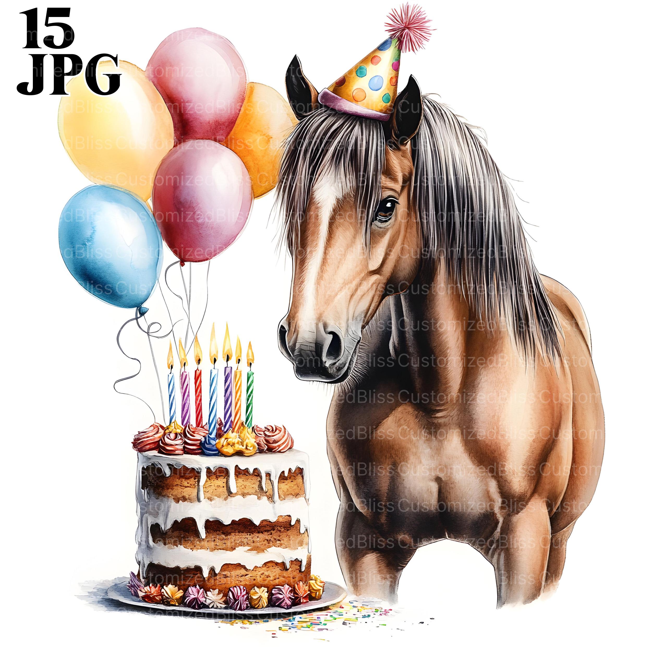 Kit Decorazioni Compleanno A Tema Cavallo Marrone – 32 Pezzi Con Palloncini, Striscione E Toppers