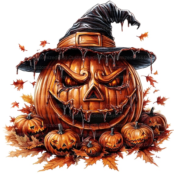 ハロウィンかぼちゃのクリップアート20点、ハロウィンのアートワーク