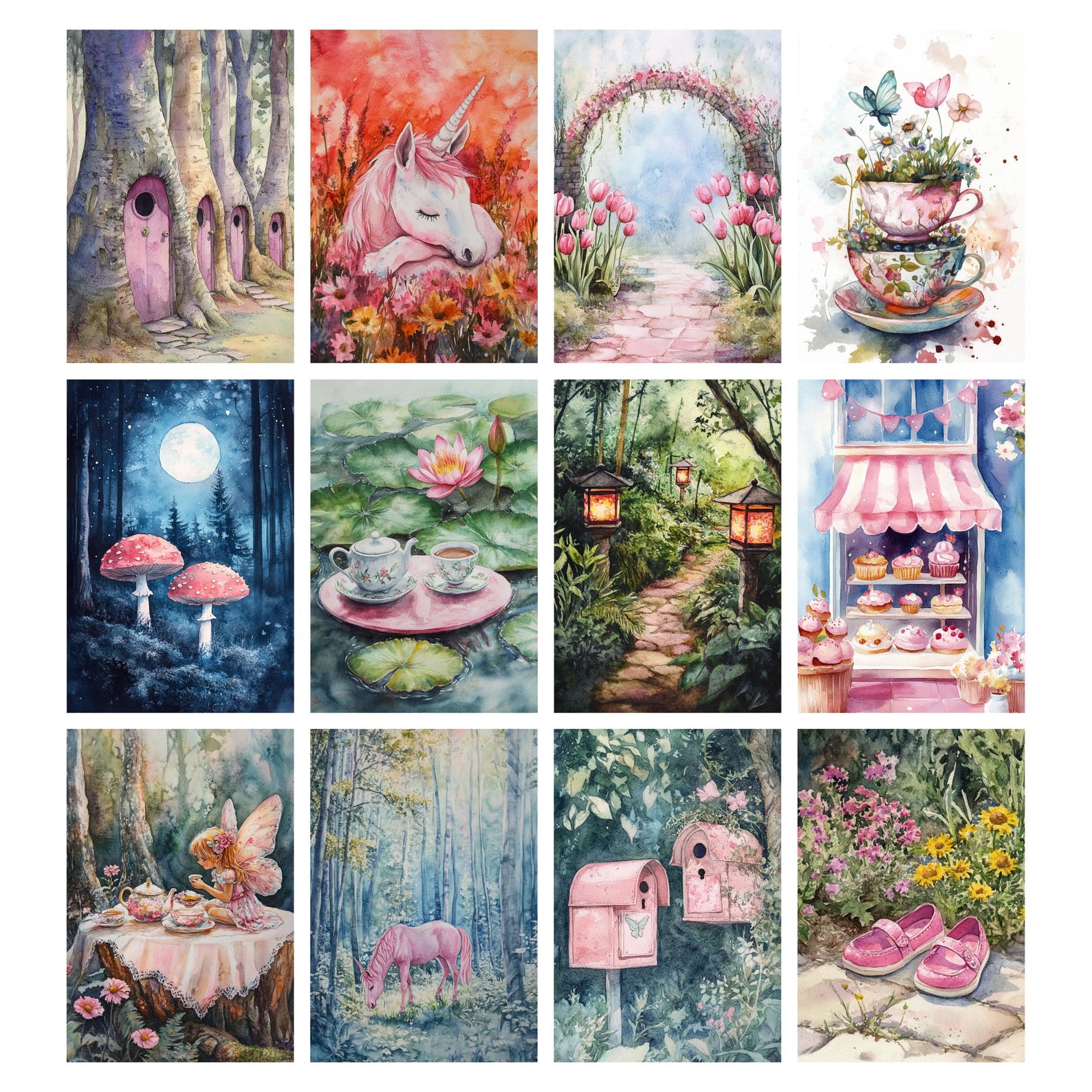 Fairy Garden Junk Journal Pages, Fairy Journal Kit, Spring Ephemera ...