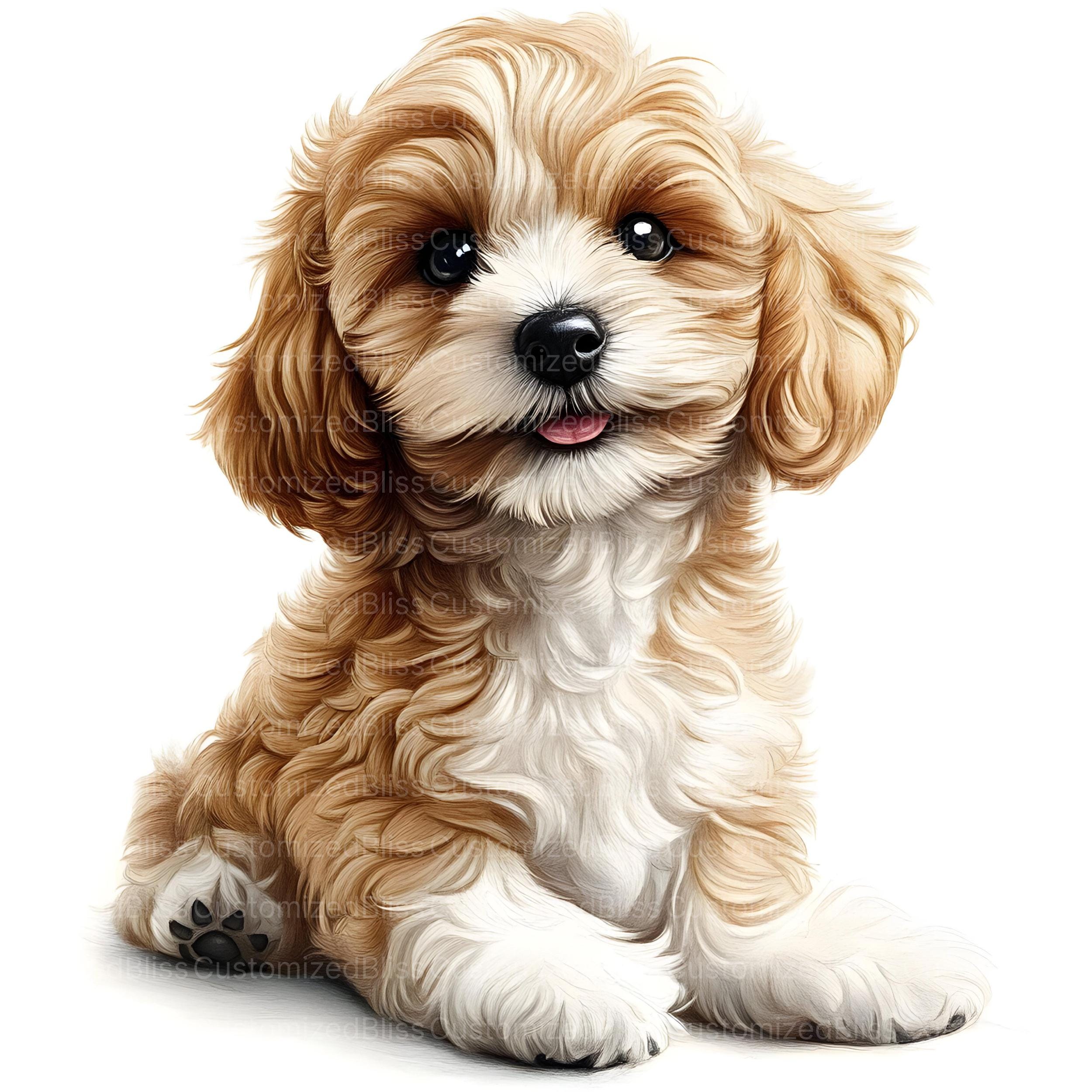 Cockapoo Dog Clipart, 20 High Quality Jpgs, Cockapoo Clipart, Puppy ...