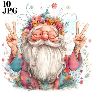 10 Schrullig Großvater Clip Art, kommerzielle Nutzung, wunderliche Ephemera, Aquarell Alter Mann Clipart, hochwertige JPGs, Sofortiger Download Junk Journal