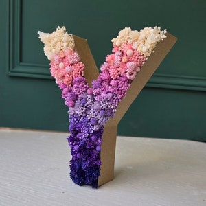 Carta de artesanato personalizada cheia de flores secas - flores silvestres - presente floral - presente de batizado - decoração para casa - flor amarela
