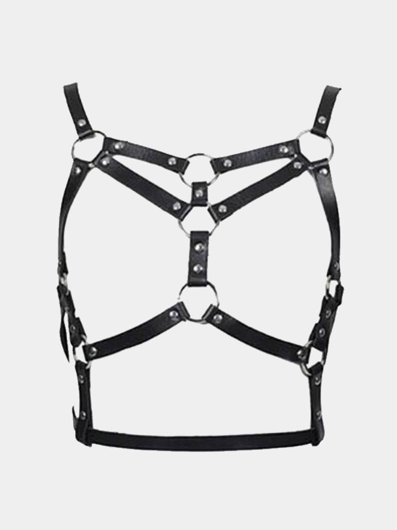 Sexy Leather Harness Bdsm Outfit Plus Size Harness Bdsm Etsy