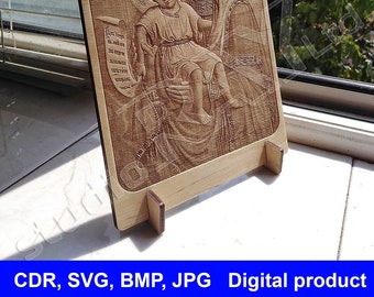 Guds moder och spädbarnet Laserskurna filer Digital produkt