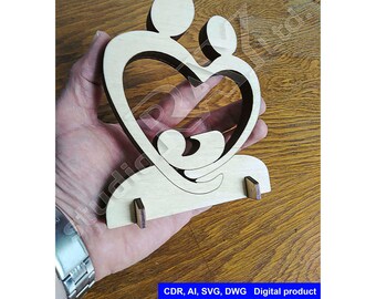 Nyfödd souvenir laserskurna filer digital produkt