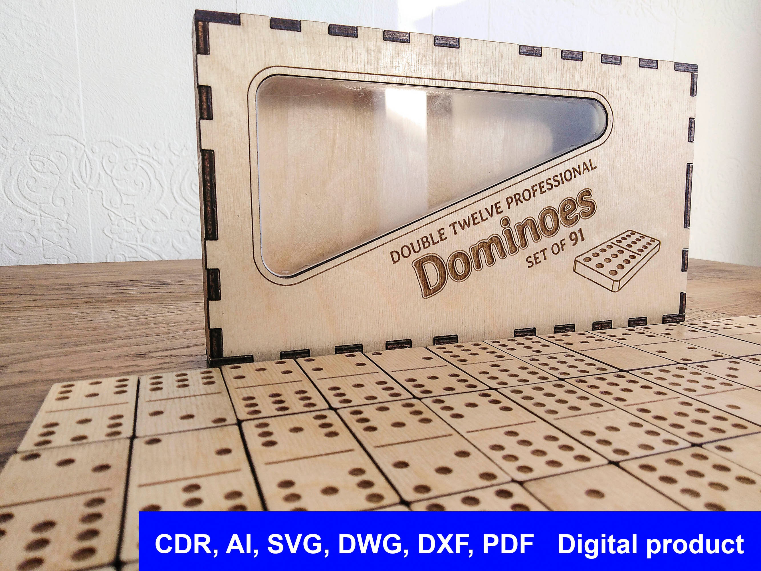 Numeral Double 12, 9, 6 Domino Mold Set 