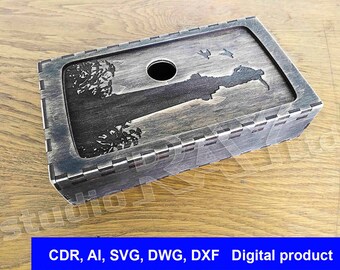 Grund låda med skjutbart lock