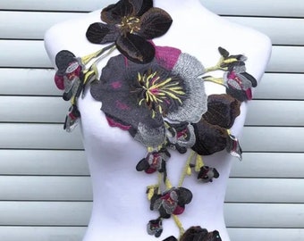 Große gestickte Blume Applikation, zum aufnähen, Stickapplikation, Blumen