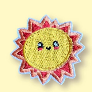Sunshine Iron-on Patch, Decorative Patch, Sun Iron-on, Fun Patches